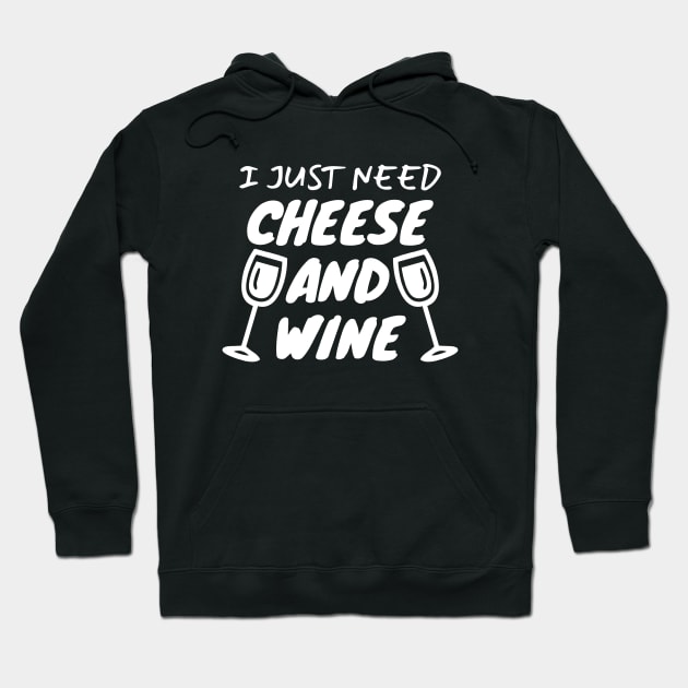 Cheese And Wine Hoodie by LunaMay